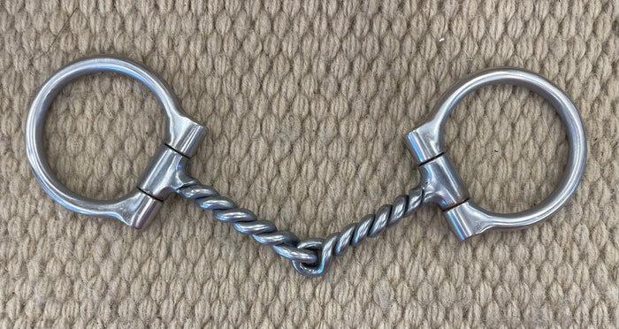 BIT - PB02 - Pro Choice EQ Pony D-Ring Twisted Snaffle 4 1/2"