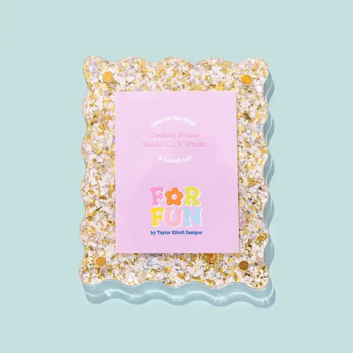 Acrylic Magnetic Frames (Pearl Confetti)