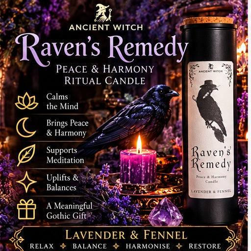 Ancient Witch Ritual Candle - Ravens' Remedy Lavender & Fennel