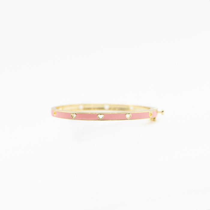 bracelet hearts banglet - pink