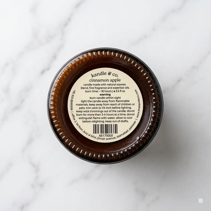 Cinnamon Apple Candle - Tayyib Store - Kandle & Co's - Lahore