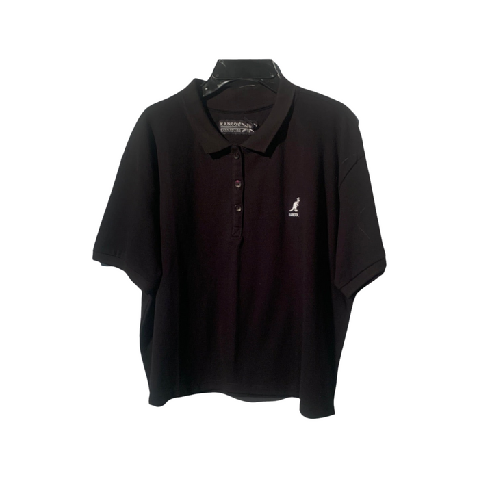 Croptop t-shirt noir style polo
