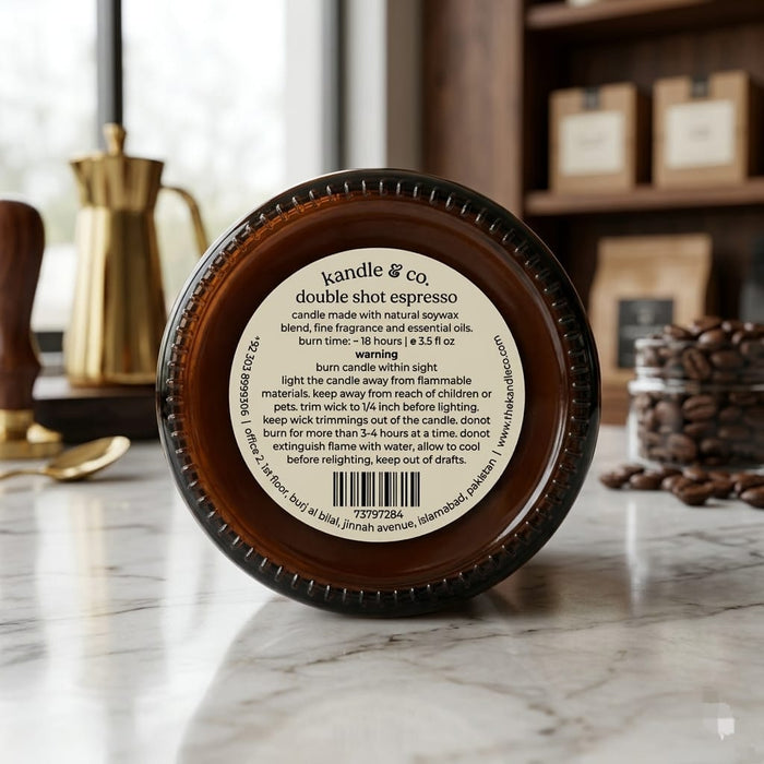 Double Shot Espresso Candle - Tayyib Store - Kandle & Co's - Lahore