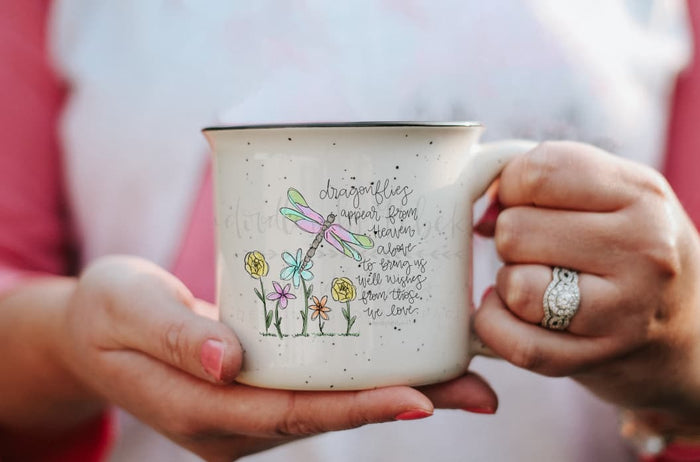 Dragonflies Appear From Heaven Above Mug - Coffee Mug