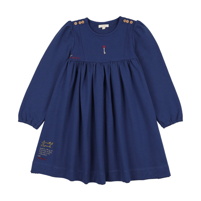 dress limited capsule embroidered - bellwether blue