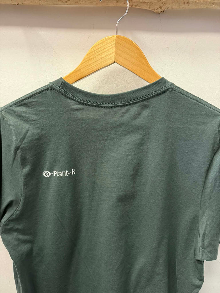 Eco dye T-shirt in forest green