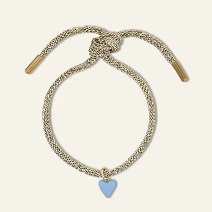 HART - Gold Lurex Bracelet (Blue Heart)