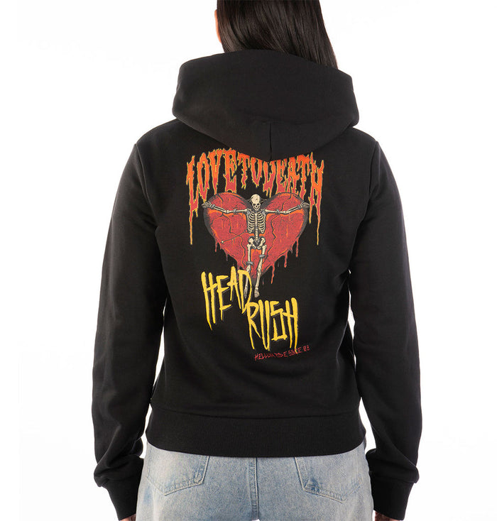Hoodie Boyfriend Headrush ‘Love 2 Death’ Femme