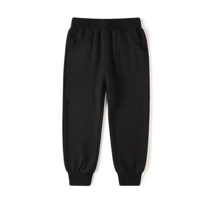 Kids Sweatpants Elastic Waist Jogger Pants with Pockets