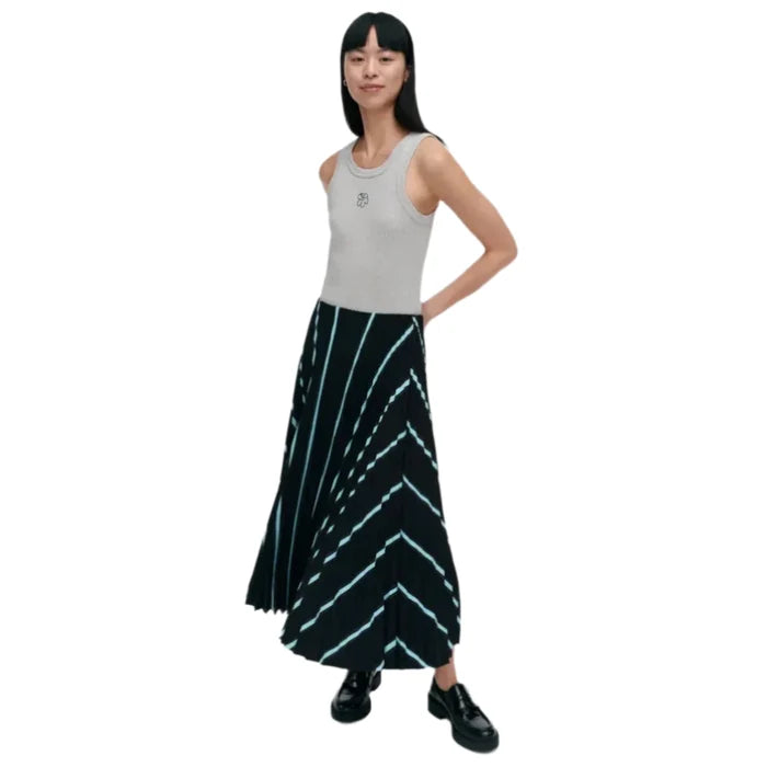 Marimekko Myy Puhveli Skirt Black & Light Blue Eleish Van Breems Home