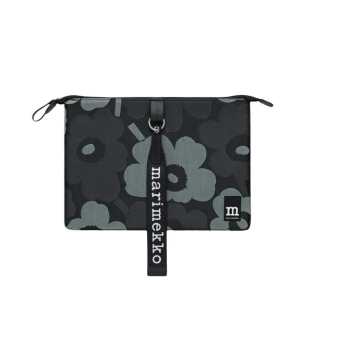 Marimekko Sleeve 13" Unikko Laptop Sleeve, Grey/Black Eleish Van Breems Home