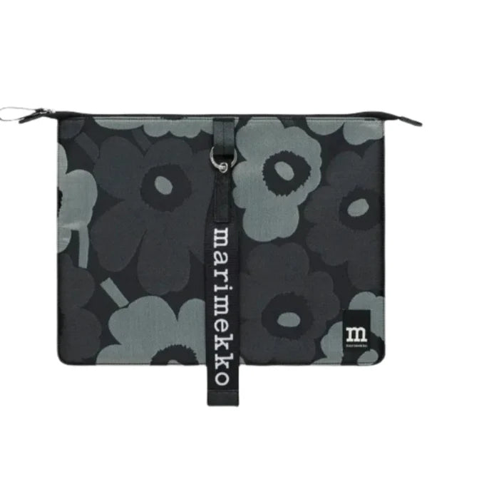 Marimekko Sleeve 15" Unikko Laptop Sleeve, Grey/Black Eleish Van Breems Home