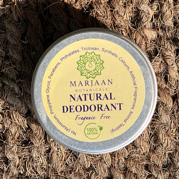 Natural Deodorant Fragrance Free - Tayyib Store - Marjaan Botanicals - Lahore