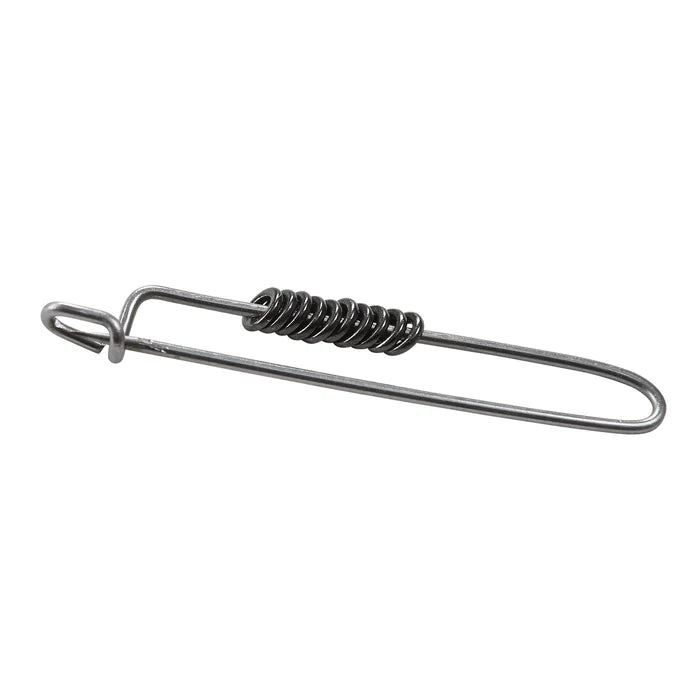 Orvis black nickel stainless steel tippet rings on snap swivel