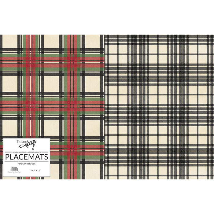 Plaid Paper Placemat Set - Deer Creek Mercantile