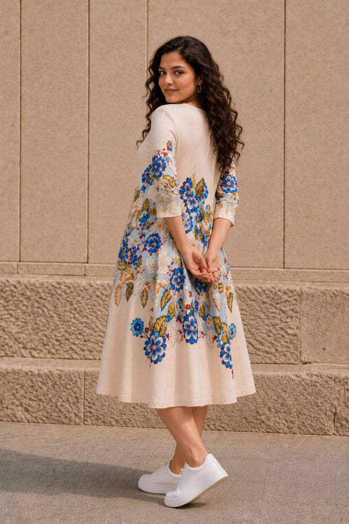 Plus Size Fresh Bloom Midi Dress