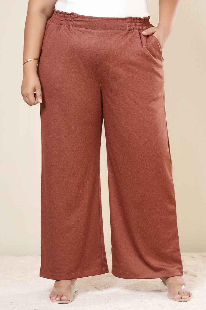 Plus Size Rust Kurta SnugWeave™ Winter Coord Set