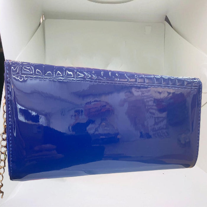 Royal Blue Gold bar clutch from STYLEHEIST