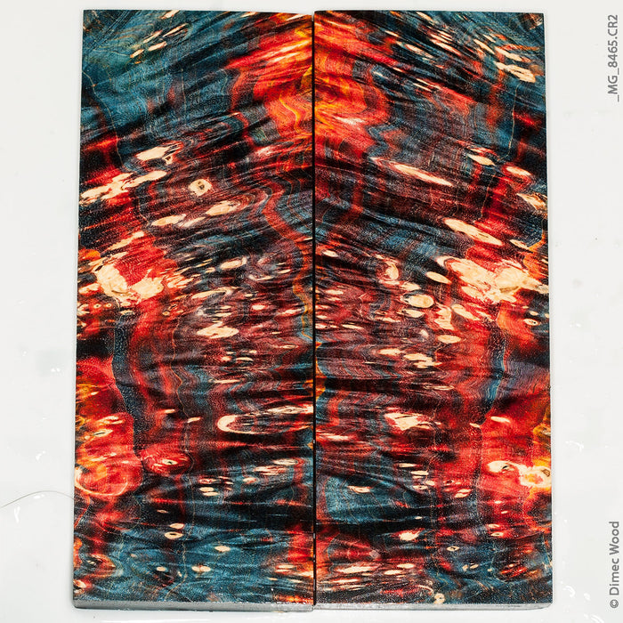 Stabilized wood box elder burl panels