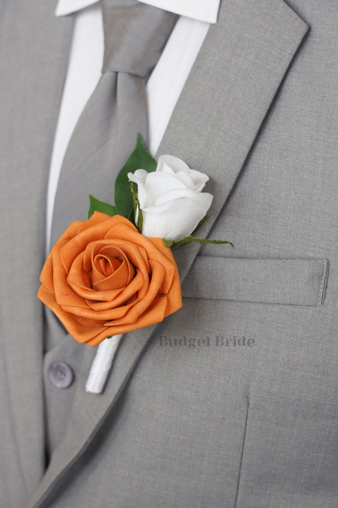 Teal and Terracotta Custom Wedding Bouquet - $39.50 | Raveena
