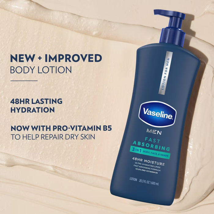 Vaseline Fast Absorbing Body Lotion - 20.3 Oz - 2 Pack - OPEN BOX