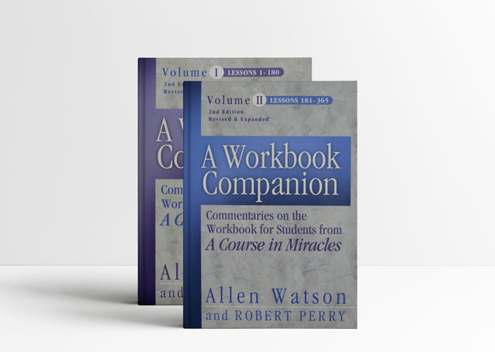 A Course in Miracles Workbook Companion paperback lessons study guides by Allen Watson and Robert Perry