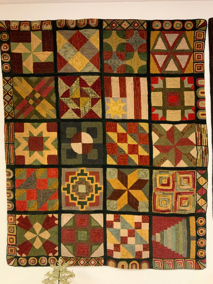 16 Block Geometric Quilt Design