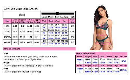 2 Piece Plus Size Lace Lingerie Set - Bra and Knickers Sets for Women