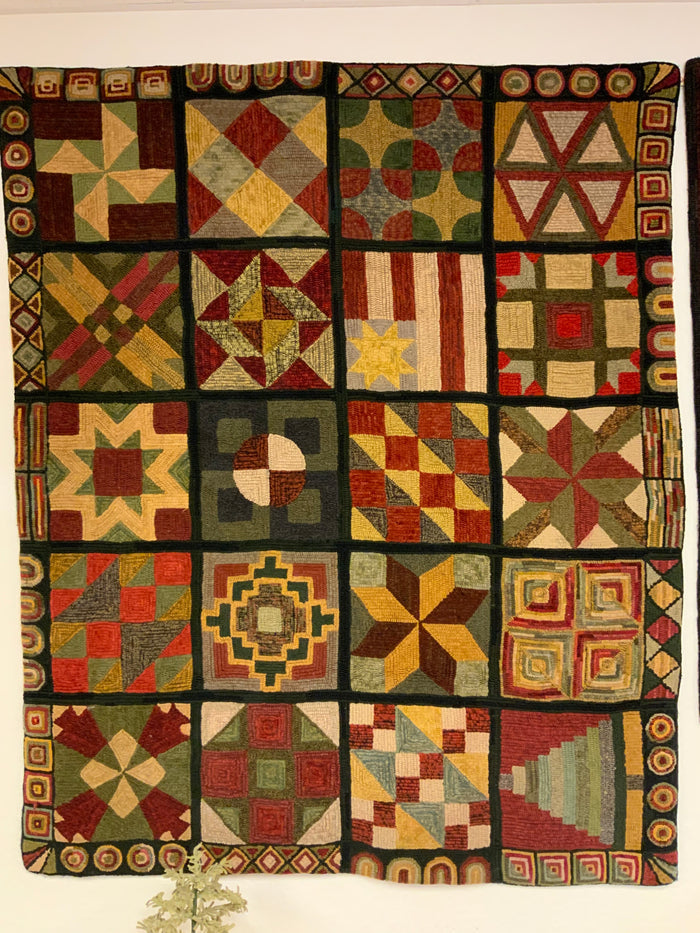 20 Block Geometric Quilt Design