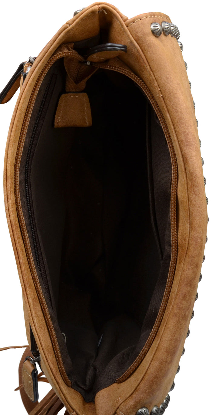 Angel Ranch Conceal & Carry Cross Body Bag - Multi Inside