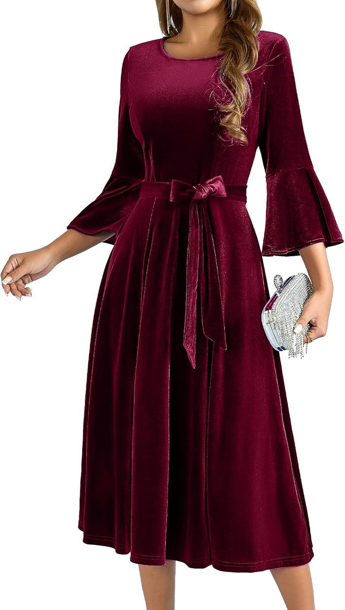 S / Velvet-burgundy