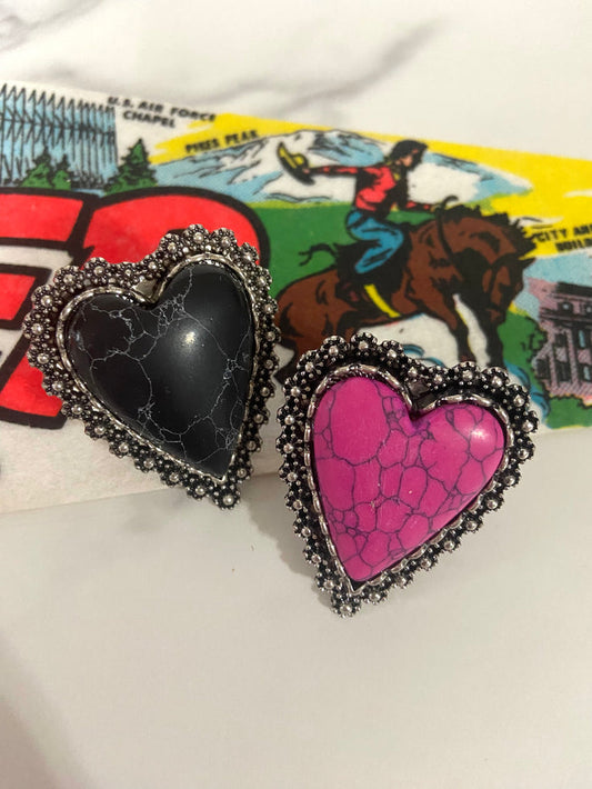 Western Statement Ring *Heart - Deer Creek Mercantile