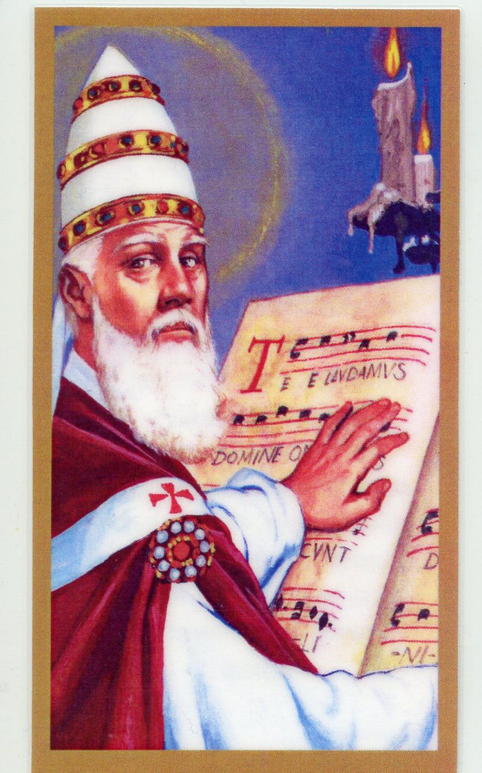 A Prayer for Gregory U - LAMINATED HOLY CARDS- QUANTITY 25 PRAYER CARDS
