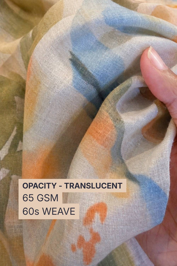 Abstract Cotton Blend Fabric 56 Inches Width