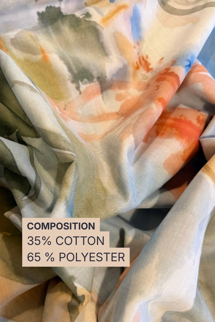 Abstract Cotton Blend Fabric 56 Inches Width