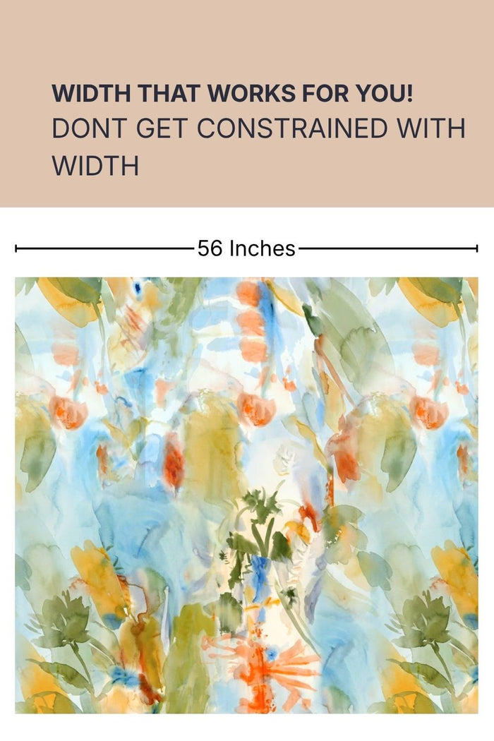 Abstract Cotton Blend Fabric 56 Inches Width