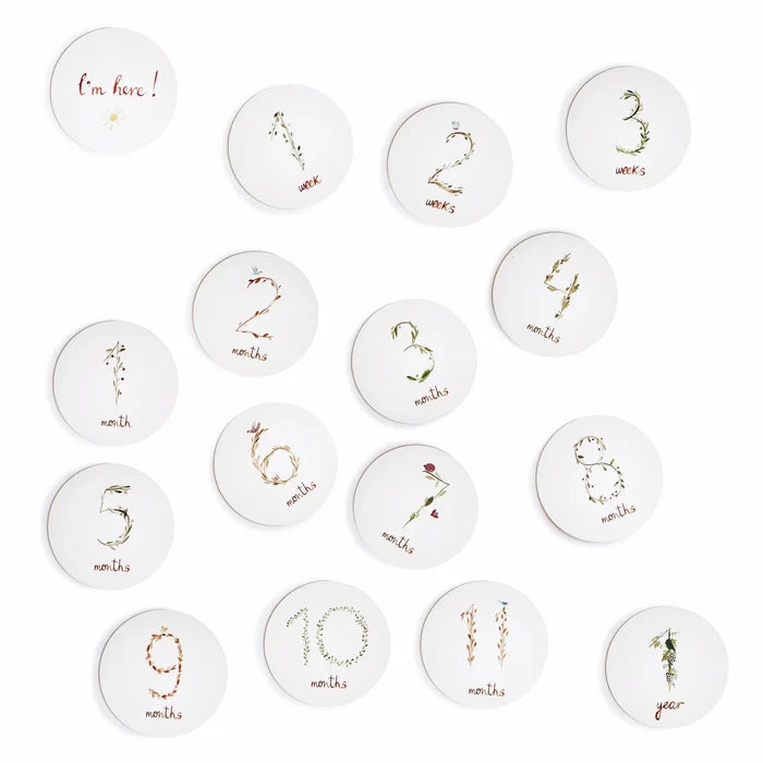 accessories cards milestone - white