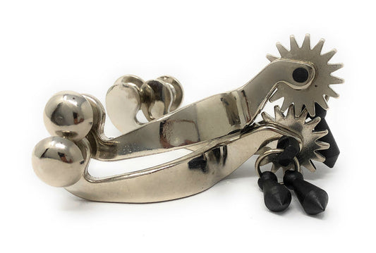 AJ Tack Infant Nickle Plated Spurs