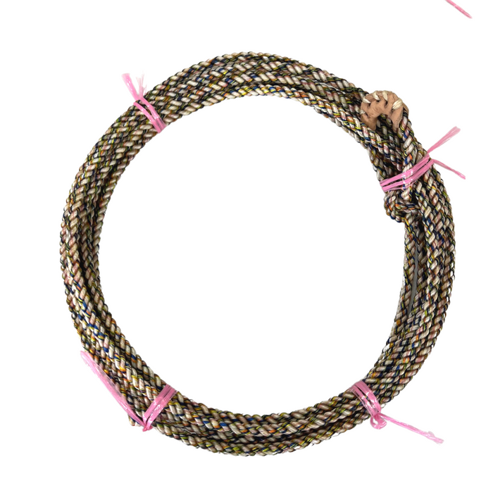 Kid waxed nylon rodeo rope multicolor