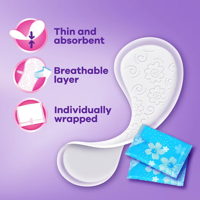 Always Dailies Thin Unscented Panty Liners Regular - 72 Ct - 12 Pack