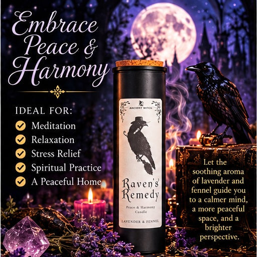 Ancient Witch Ritual Candle - Ravens' Remedy Lavender & Fennel