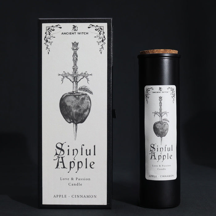 Ancient Witch Ritual Candle - Sinful Apple Gothic Gift