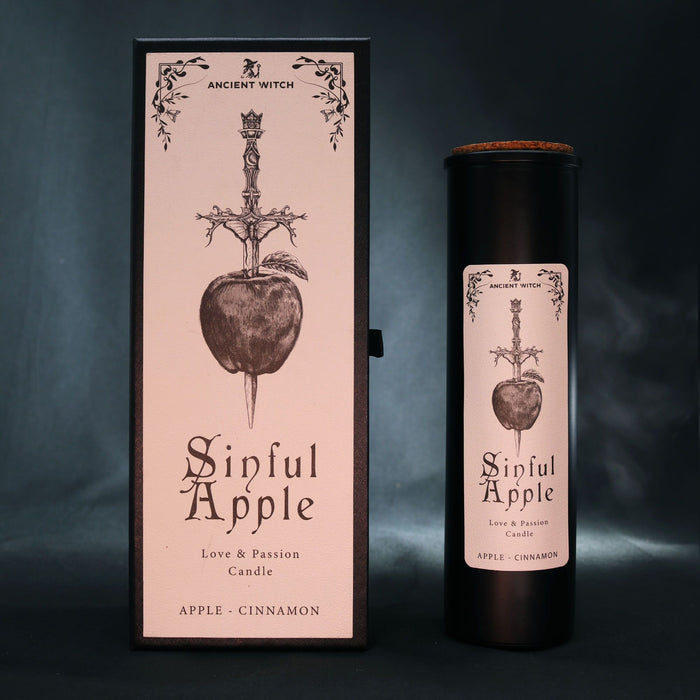 Ancient Witch Ritual Candle - Sinful Apple Gothic Gift