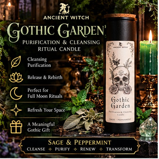 Ancient Witch Ritual Candle Gothic Garden
