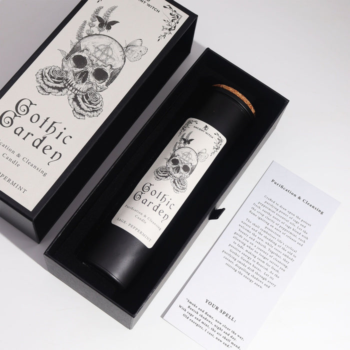 Ancient Witch Ritual Candle Gothic Garden