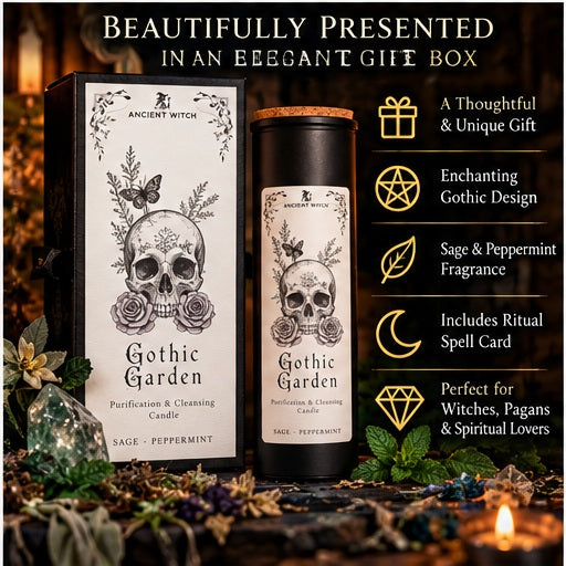 Ancient Witch Ritual Candle Gothic Garden