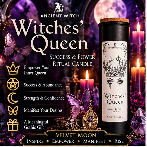 Ancient Witch Ritual Candles - Witches' Queen Velvet Moon Power & Success