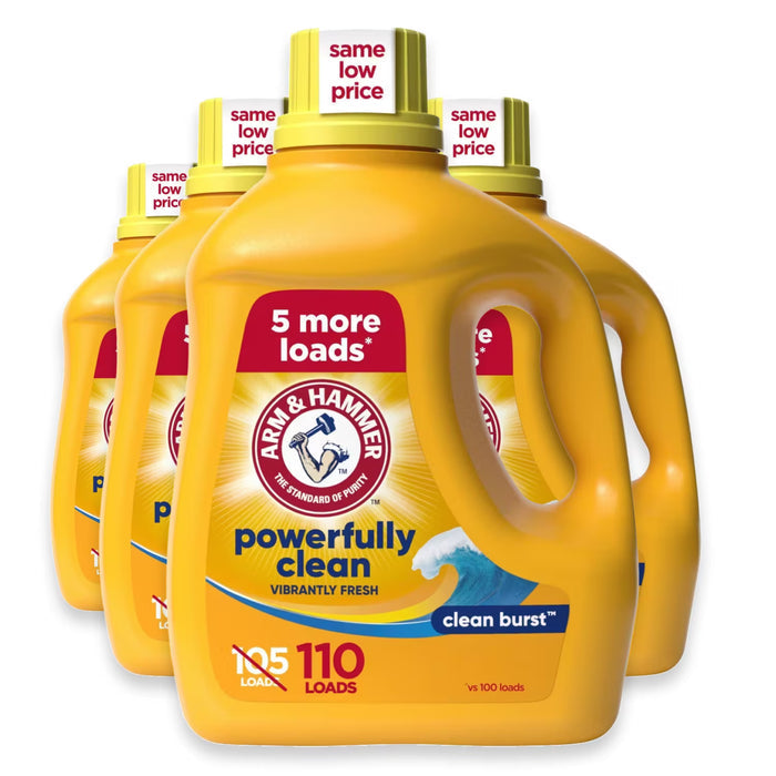 ARM & HAMMER Clean Burst Detergent - 110 oz - 4 Pack