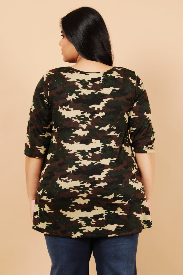 Army Print Tshirt