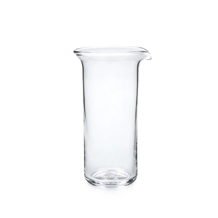 Tall Ascutney Bar Pitcher by Simon Pearce, clear glassware with elegant design, perfect for serving beverages.